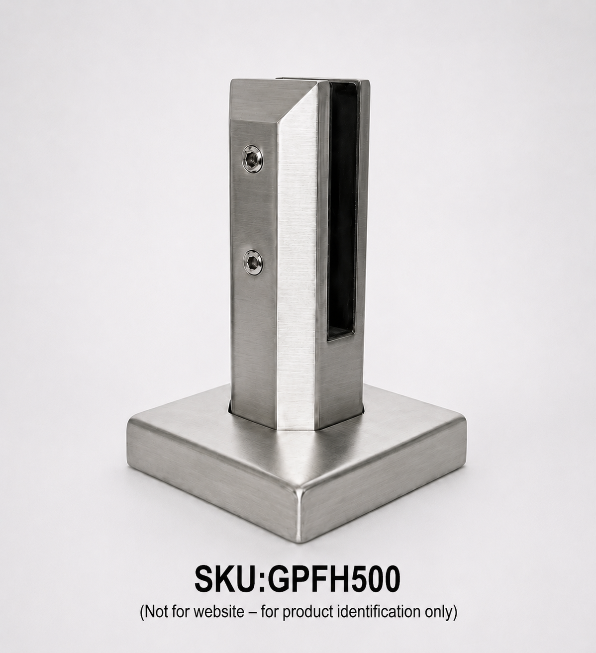 6½” Adjustable Frameless Glass Pool Fence & Railing Spigot – Duplex 2205 Marine-Grade Stainless Steel