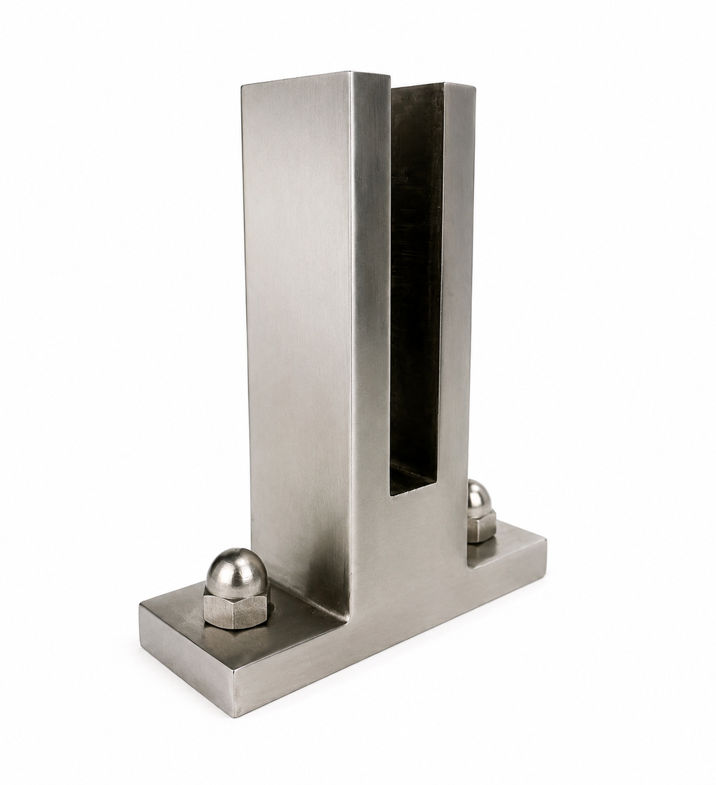 6½” Premium Super Heavy-Duty Frameless Glass Pool Fence & Railing Spigot – Duplex 2205 Marine Grade Stainless Steel