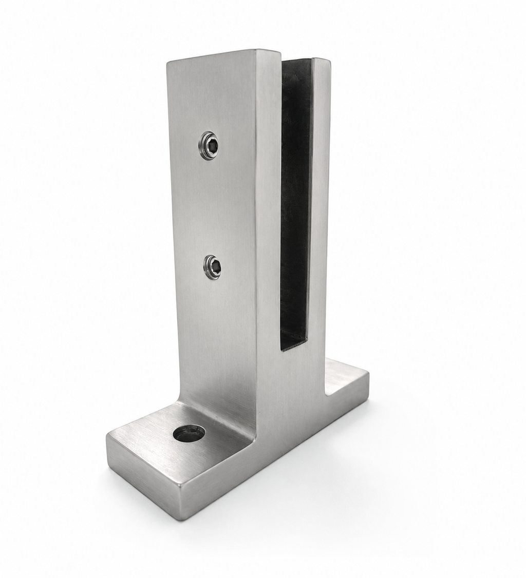 6½” Premium Super Heavy-Duty Frameless Glass Pool Fence & Railing Spigot – Duplex 2205 Marine Grade Stainless Steel