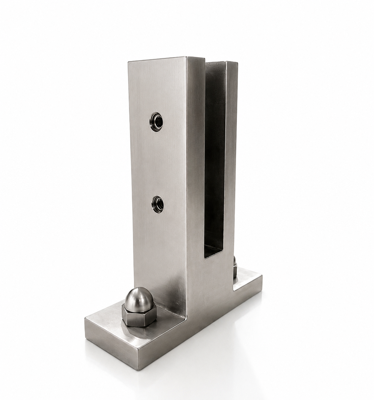 6½” Premium Super Heavy-Duty Frameless Glass Pool Fence & Railing Spigot – Duplex 2205 Marine Grade Stainless Steel